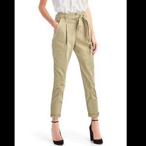 Paper bag high rise chinos